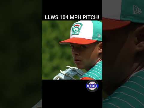 LLWS 104 MPH FASTBALL! #llws #littleleaguebaseball #baseball #sports #shorts