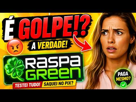 🔥 RASPA GREEN FUNCIONA MESMO? Fiz o TESTE REAL da Raspadinha Online 2026