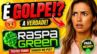 🔥 RASPA GREEN FUNCIONA MESMO? Fiz o TESTE REAL da Raspadinha Online 2026