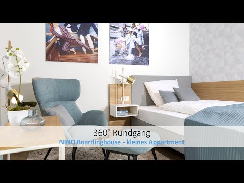 360 Grad Rundgang durch das NINO Boardinghouse - kleines Appartment