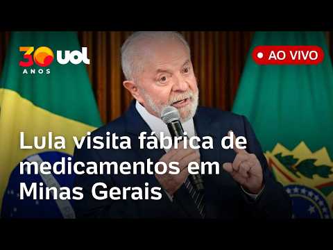 Lula discursa durante visita ao complexo da Eurofarma em Montes Claros (MG); assista
