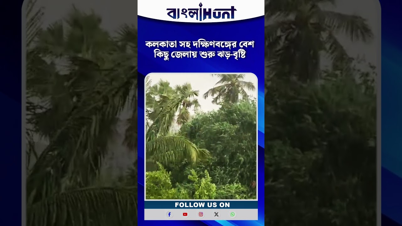 Weather Report: কলকাতা সহ দক্ষিণবঙ্গের বেশ কিছু জেলায় শুরু ঝড়-বৃষ্টি