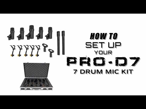 HOW To Set Up Your Rockville PRO-D7 KIT 7 piece Drum Microphone Set (Full Demo & Walkthrough)