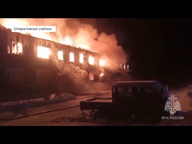 Стала известна причина пожара в Усть-Илимске