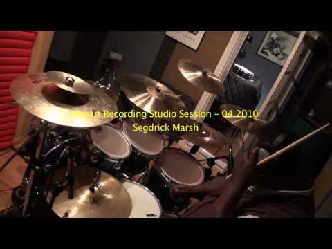 Segdrick Marsh Recording Drums for a client
