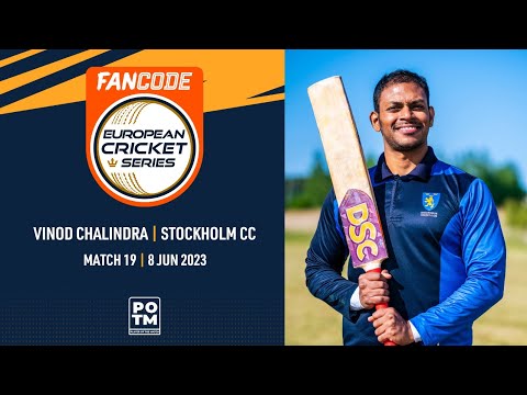 POTM: V.Chalindra - STO vs HUD | Highlights | FanCode ECS Sweden | 8 June 2023 | ECS23.434