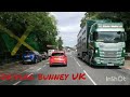 Driving From Lewsey Farm To Milton Keynes In The UK