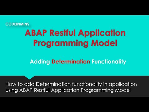 Teil 12: ABAP Restful Application Programming Model – Hinzufügen von Bestimmungsfunktionen