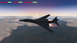 Low Level Mountain Pass - B-1 Lancer XP11