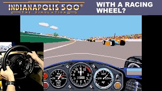 Indianapolis 500 (Papyrus, 1989, PC, DOS) - With a Racing Wheel
