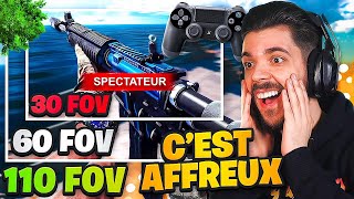 JE SPEC UN JOUEUR MANETTE AVEC 30 DE FOV SUR WARZONE ?