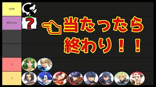 【スマブラSP】当たった瞬間にレートが下がる！SSTierキャラに勝てません！