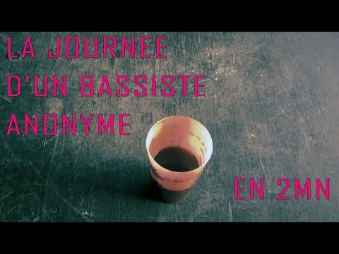Cours de basse FR - Une journée de bassiste en 2mn