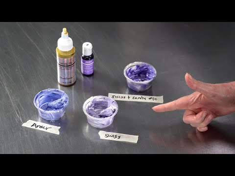 How to color frosting with gel food coloring [ Cake Decorating For Beginners ]