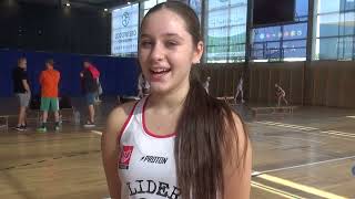 Amelia Cimińska najbardziej uśmiechnięta koszykarka Lidera Swarzędz U-15! To ona kieruje grą zespołu