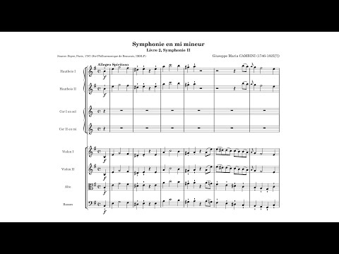 Joseph Martin Kraus (formerly attr. to Giuseppe Cambini) – Symphony in E minor