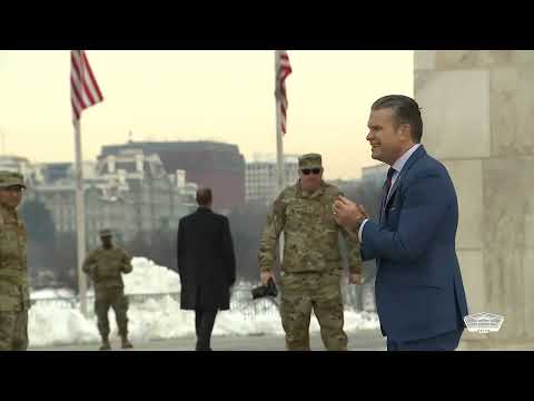 Hegseth Reenlists More Than 100 National Guardsmen in Nation's Capital