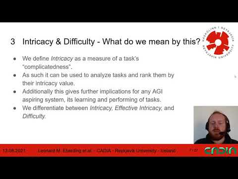 About the Intricacy of Tasks - AGI-21 Conference Contributed Talks