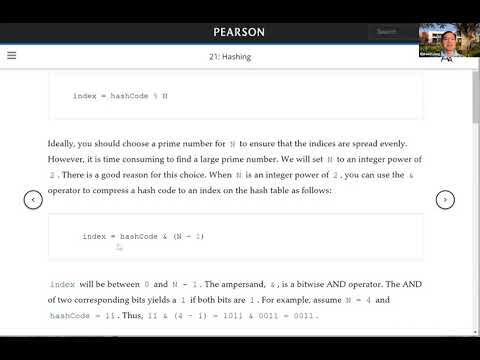 Daniel Liang Python Video Section 21.3 Hash Functions and Hash Codes and Compression