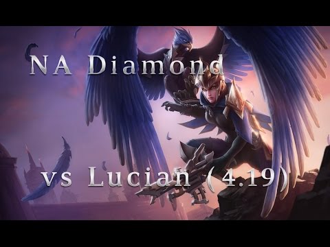 NA Diamond Quinn ADC vs Lucian Season 4 (4.19) League of Legends LoL Pro SoloQ
