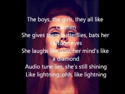 Lana Del Rey - Carmen karaoke w/lyrics