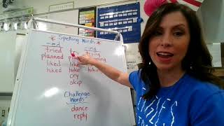 Spelling Lesson - Inflected Endings