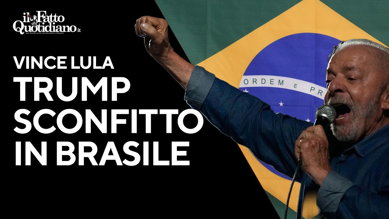 Lula vince, Trump sconfitto in Brasile. La diretta con Peter Gomez