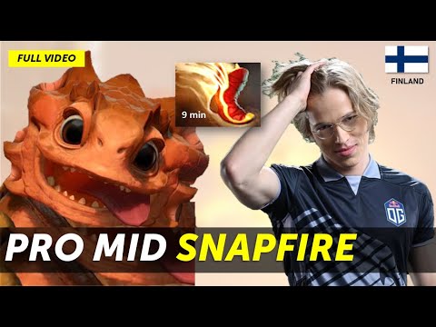 [Full] Mid Snapfire 1st item BoT 9 min : 20-2 kills - Dota Pro Gameplay