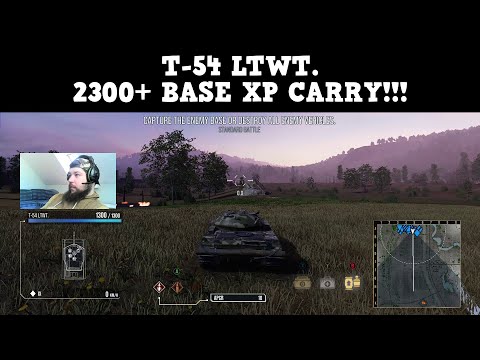 T-54 ltwt. "2300+ BASE XP CARRY" Gameplay at "PROKHOROVKA" map - WoT Console