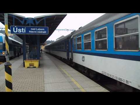 Odjezd vlaku Os 6819 (ČD 163.259) - Ústí nad Labem hl.n., 21. 3. 2013