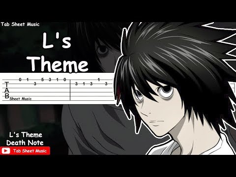 Death Note OST - L's Theme Guitar Tutorial Video