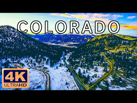 FLYING OVER COLORADO SCENE - Relaxing Music & Amazing Beautiful Nature Scenery For Stress Relief