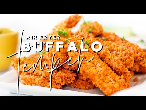 Air Fryer Buffalo Tempeh | This Savory Vegan