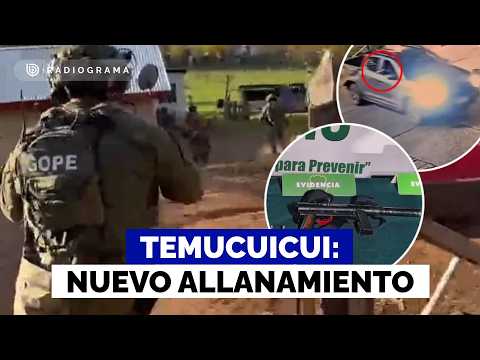 Nuevo allanamiento a comunidad de Temucuicui: incautan camioneta y subametralladora UZI