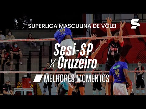 SESI-SP 1 X 3 CRUZEIRO | MELHORES MOMENTOS | SUPERLIGA MASCULINA DE VÔLEI | sportv