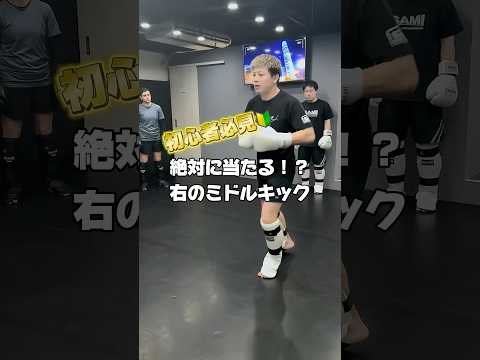 【絶対に当たる！？右のミドルキック】#キックボクシング#kickboxing#キックボクシングテクニック#kickboxingtechniques#獅庵