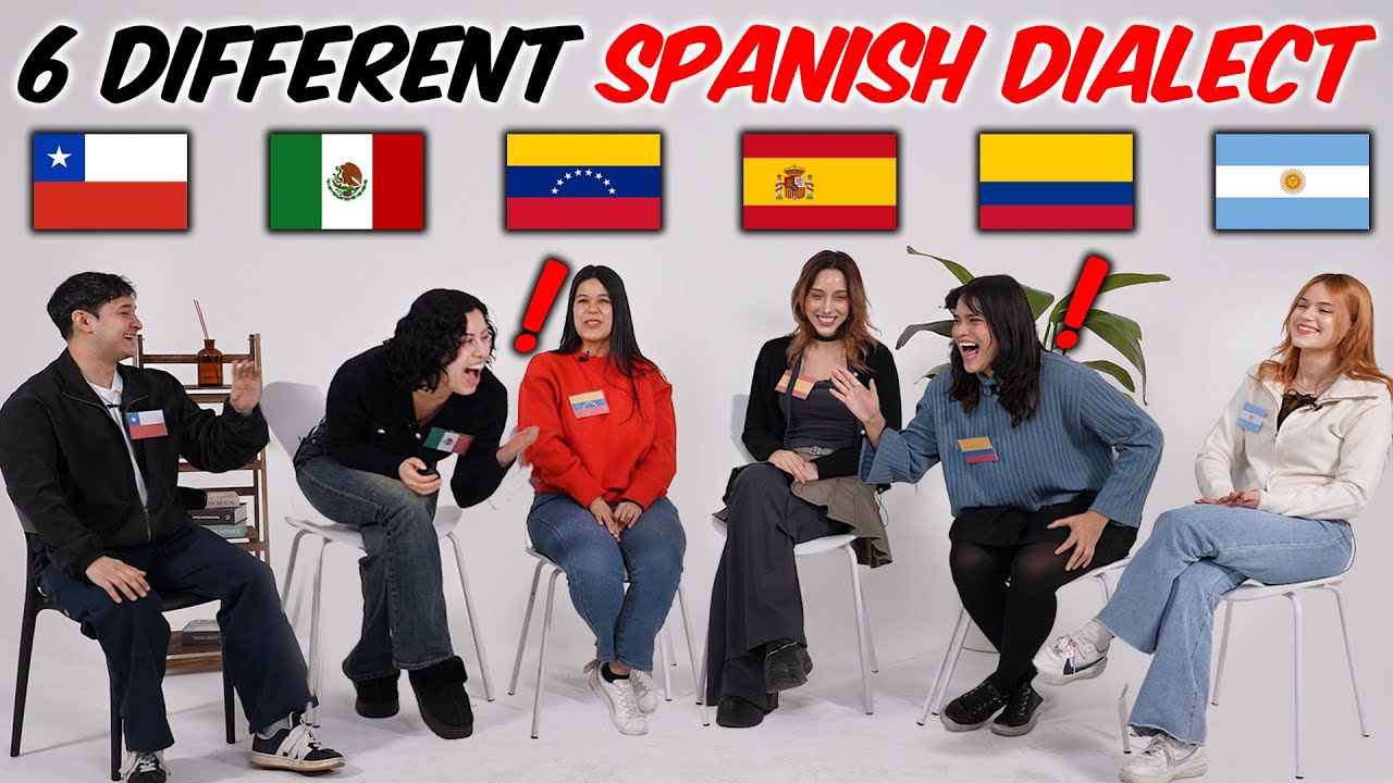 6 Different Spanish Dialect In ONE Video! l Chile, Mexico, Venezuela, Spain, Colombia, Argentina