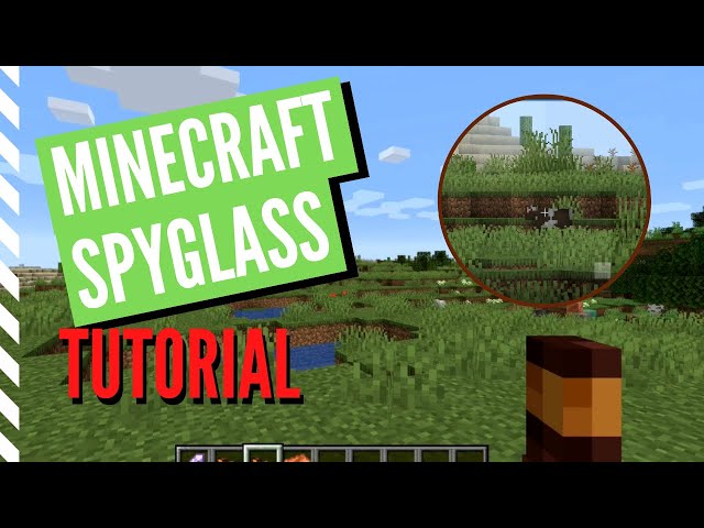 How To Make A Spyglass In Minecraft Telescope Tutorial