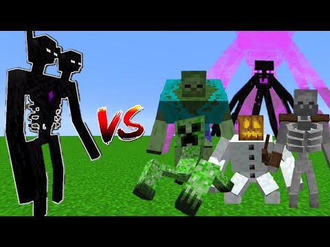 Ender Titan Vs Mutant Monsters (Enhanced) in Minecraft