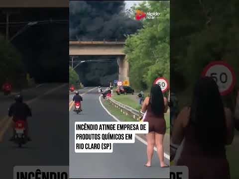 🚨 Incêndio em Fábrica de Produtos Químicos em Rio Claro (SP) Deixa Funcionário Ferido