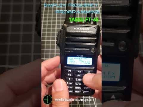 S8: Yaesu FT-65 Simplex Frequency Programming