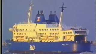 preview picture of video 'Zeebrugge P&O Ferrie Pride of Bruges 1989'
