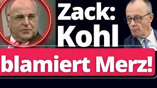 Helmut Kohl zerlegt Merz komplett: "Muss ein Bundeskanzler aushalten!"