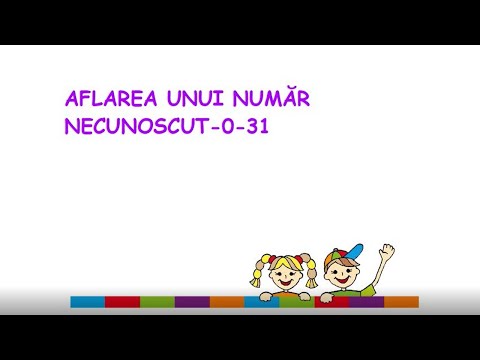 Aflarea termenului necunoscut