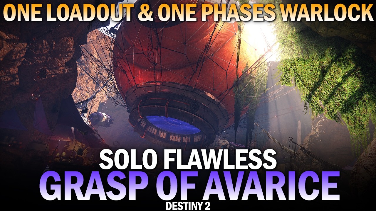 Solo Flawless Grasp of Avarice (Warlock One Loadout & Easy One Phase Bosses) [Destiny 2]