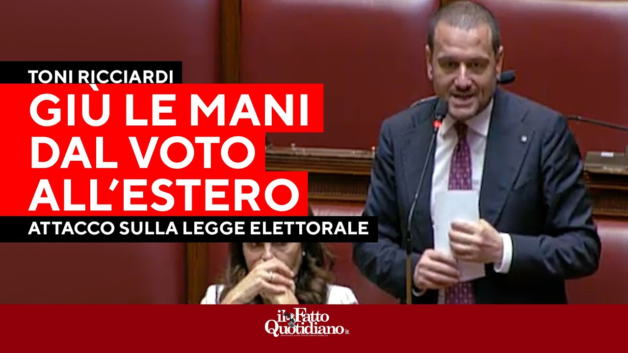 Legge elettorale, Toni Ricciardi: "Siete ossessionati dalle prerogative del Capo dello Stato"