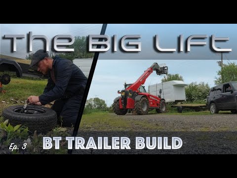 Telehandler lifts my BT box onto its Chassis - Workshop Trailer Build: Ep.3