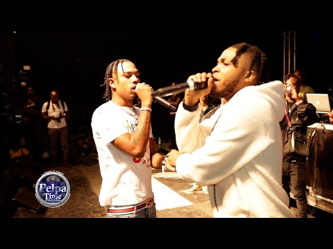 Deno Crazy & 450 have the crowd rolling like a thunder, goat trough screaming out AT UP TO THE LINE