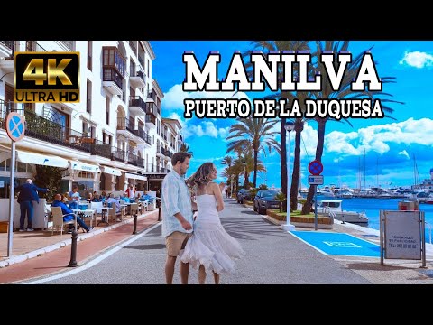 Manilva, spain: Puerto De La Duquesa Walk , FEBRUARY 2024 | Costa Del Sol , Andalusia [4k]