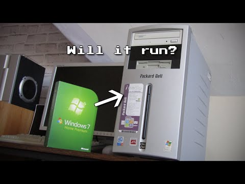 Installing Windows 7 on a 22 year old computer...